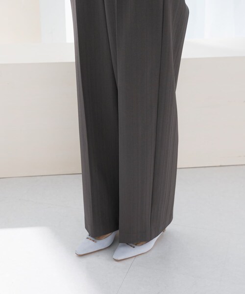 URBAN RESEARCH ROSSO（アーバンリサーチロッソ）の「ヘリンボーンラップストレートパンツ（その他パンツ・レディース・IVORY/CHARCOAL・36/38）」の18枚目の写真