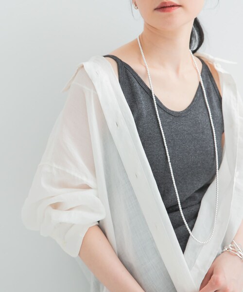 URBAN RESEARCH（アーバンリサーチ）の「『別注』Miller×URBAN RESEARCH　Prib Cami tank（キャミソール・レディース・IVORY/NVY BORDER/CHARCOAL・FREE）」の9枚目の写真