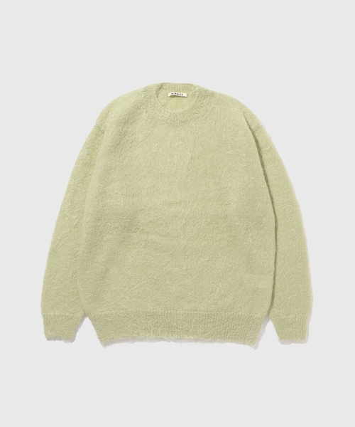 ADAM ET ROPE'(アダムエロペ)の「【AURALEE/オーラリー】BRUSHED SUPER KID MOHAIR KNIT P/O(ニット/セーター・メンズ・ブラック/グリーン/カーキ・3/4)」の5枚目の写真