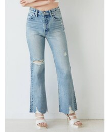 GYDA | H/W HEMダメージ フレアデニムパンツ(デニムパンツ)