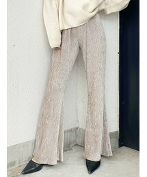 GYDA | 【SETUP着用可】プリーツベロアパンツ(その他パンツ)