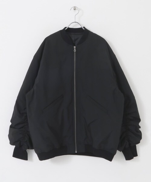 KBF（ケイビーエフ）の「BIGギャザースリーブMA-1（MA-1・レディース・BLACK/IVORY/BLACKWATCH・one）」の10枚目の写真