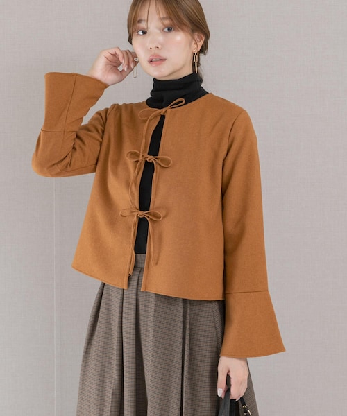 URBAN RESEARCH ROSSO（アーバンリサーチロッソ）の「リボンブラウス（シャツ/ブラウス・レディース・camel/black・FREE）」の2枚目の写真