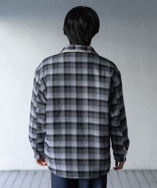 SENSE OF PLACE by URBAN RESEARCH(センスオブプレイスバイアーバンリサーチ)の「オンブレーチェックボアジャケット(テーラードジャケット・メンズ・BLACK/BROWN・M/L)」の17枚目の写真