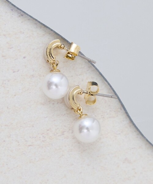 ROPE' PICNIC（ロペピクニック）の「シェルカラーパーツ×パールピアス（ピアス（両耳用）・レディース・ゴールド/その他・F）」の5枚目の写真