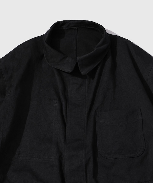 ADAM ET ROPE'(アダムエロペ)の「【NEAT/ニート】Cotton West Point Jump Suit(つなぎ/オールインワン・メンズ・ブラック・L)」の3枚目の写真