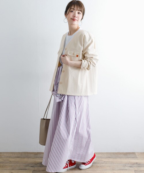 URBAN RESEARCH Sonny Label（アーバンリサーチサニーレーベル）の「UNIVERSAL OVERALL　別注カバーオール（カバーオール・レディース・ベージュ/オフ/カーキ・FREE）」の7枚目の写真