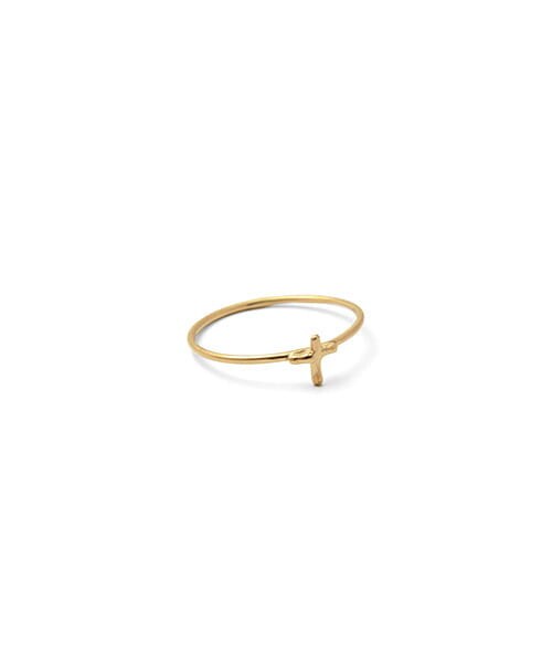 URBAN RESEARCH DOORS(アーバンリサーチドアーズ)の「K10GD Cross Ring(リング・レディース・GOLD・3/5/7/9/11)」の3枚目の写真