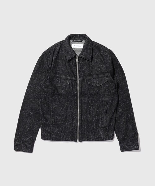ADAM ET ROPE'(アダムエロペ)の「【Etudes Studio/エチュードストゥディオ】SLIM DENIM JACKET DOTTED(デニムジャケット・メンズ・ブラック・L/M/S)」の4枚目の写真