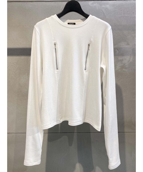 PAMEO POSE（パメオポーズ）の「Soo Top（Tシャツ/カットソー・レディース・ホワイト/ブラック/ピンク・F）」の14枚目の写真