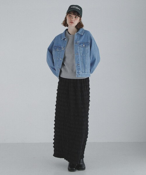 URBAN RESEARCH Sonny Label（アーバンリサーチサニーレーベル）の「オーセンティックデニムショートジャケット（デニムジャケット・レディース・インディゴ/ライトインディゴ・Free）」の10枚目の写真