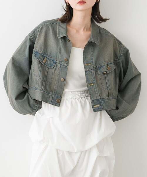 SENSE OF PLACE by URBAN RESEARCH(センスオブプレイスバイアーバンリサーチ)の「『別注』Lee101×SENSE OF PLACE JACKET(デニムジャケット・レディース・BROWN/GREEN・FREE)」の10枚目の写真