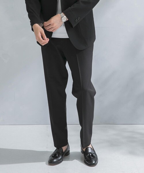 URBAN RESEARCH DOORS（アーバンリサーチドアーズ）の「『イージーケア』LIFE STYLE TAILOR　カルゼストレッチコンフォータブルパンツ（スラックス・メンズ・BLACK/BLUE GRAY/SAGE KHAKI・S/M/L/XL）」の8枚目の写真