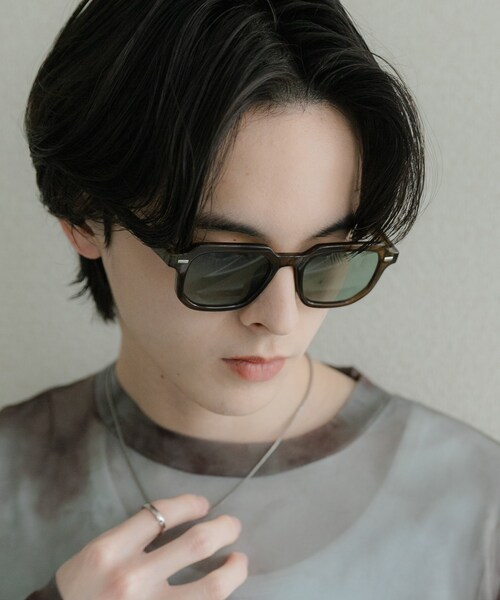 SENSE OF PLACE by URBAN RESEARCH（センスオブプレイスバイアーバンリサーチ）の「スクエアウェリントンサングラス（メガネ・メンズ・BLACK/BROWN/KHAKI・One）」の17枚目の写真