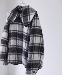 VIS | 【アウター総選挙1位】ビッグカラーモモンガシャギーショートコート(ブルゾン)