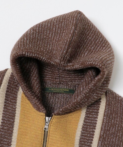 URBAN RESEARCH（アーバンリサーチ）の「The DUFFER N NEPHEWS　KNITTED ZIP UP HOODIE（テーラードジャケット・メンズ・BLACK/BROWN・M）」の10枚目の写真