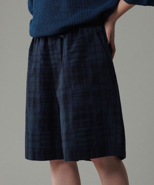 ADAM ET ROPE'(アダムエロペ)の「パッチワーク マドラスチェック ワイド イージーショーツ / セットアップ対応(その他パンツ・メンズ・ホワイト系/ネイビー系/レッド系・L/M)」の16枚目の写真