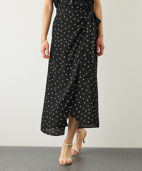 ROPE'(ロペ)の「【DEVEAUX(デヴォー)】ドットラップワンピース/イージーケア(ワンピース・レディース・ブラック系・F)」の8枚目の写真