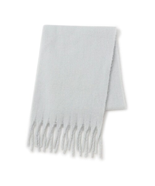 VIS（ビス）の「ふわふわフリンジマフラー/静電気防止（マフラー・レディース・ライトグレー/キナリ/ベージュ/ブルー/レッド/ピンク系・F）」の16枚目の写真