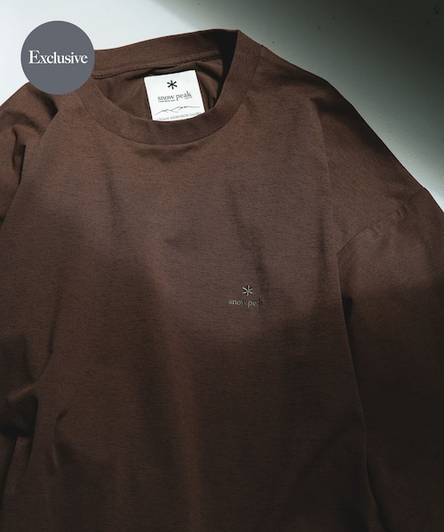 URBAN RESEARCH DOORS(アーバンリサーチドアーズ)の「『別注』Snow Peak Apparel×DOORS WA/AC DRAWSTRING T-SHIRTS(Tシャツ/カットソー・メンズ・WHITE/CHARCOAL/BROWN/FOLIAGE・M/L/XL)」の3枚目の写真