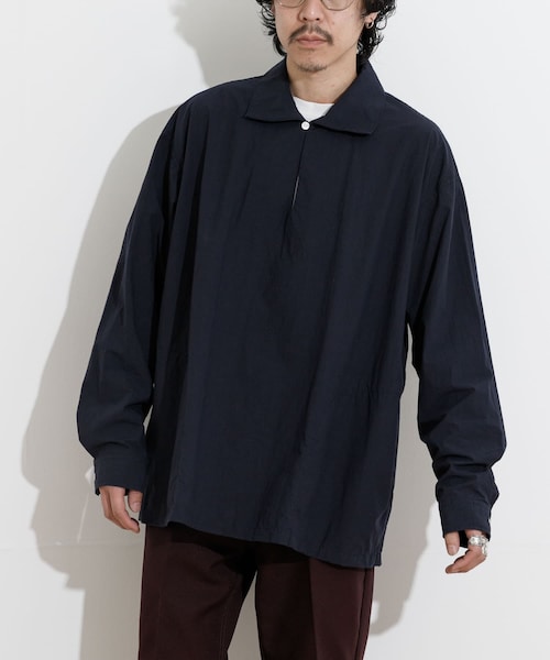 THE GOODLAND MARKET（ザグッドランドマーケット）の「KEIMEN　Pullover shirts（シャツ/ブラウス・メンズ・Sax/Navy/Green・M/L）」の3枚目の写真