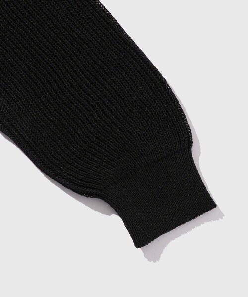 ADAM ET ROPE'（アダムエロペ）の「【MARKAWARE/マーカウェア】SKIPPER RIB JUMPER（ポロシャツ・メンズ・ブラック・1/2）」の6枚目の写真