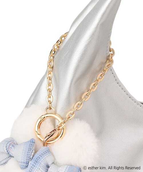 ROPE' PICNIC(ロペピクニック)の「【Esther Bunny Little meets ROPE' PICNIC】チャーム付きバッグ(トートバッグ・レディース・ブラック/シルバー・F)」の15枚目の写真