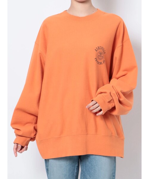 Ungrid（アングリッド）の「ビッグシルエットロゴスウェット（スウェット・レディース・グレー/オレンジ/ネイビー/イエロー・F）」の11枚目の写真