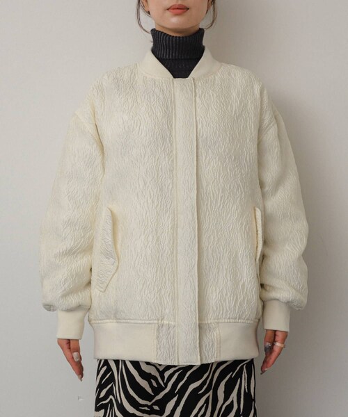 SENSE OF PLACE by URBAN RESEARCH(センスオブプレイスバイアーバンリサーチ)の「オーバーサイズMA-1(MA-1・レディース・BLACK/IVORY/BEIGE・one)」の17枚目の写真