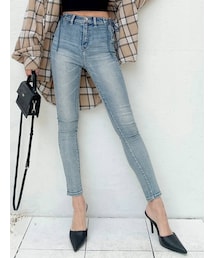 GYDA | M/Wサイドレースアップデザイン デニムパンツ(デニムパンツ)