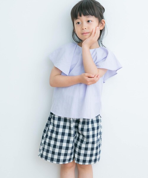 URBAN RESEARCH DOORS(アーバンリサーチドアーズ)の「2WAYフリルブラウス(KIDS)(その他トップス・キッズ・LAVENDER/IVORY・105/120/135)」の19枚目の写真
