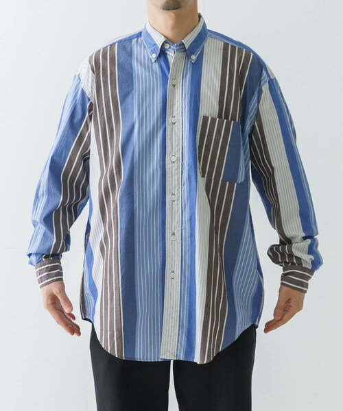 URBAN RESEARCH（アーバンリサーチ）の「FREEMANS SPORTING CLUB　CHRYSTIE SHIRT（シャツ/ブラウス・メンズ・ブルー/イエロー・S/M）」の4枚目の写真