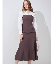 MERCURYDUO | シャツドッキング配色ワンピース(ワンピース)