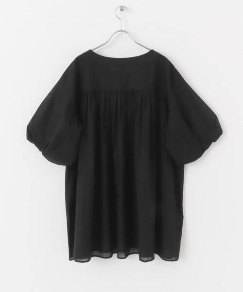 URBAN RESEARCH DOORS(アーバンリサーチドアーズ)の「コットンボイルVネックチュニック(チュニック・レディース・OFF/BLACK・M)」の21枚目の写真