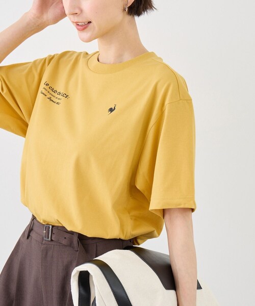 ROPE' PICNIC(ロペピクニック)の「【le coq sportif/ルコックスポルティフ】バックプリント半袖Tシャツ(Tシャツ/カットソー・レディース・ブラック/ホワイト/イエロー・M)」の21枚目の写真