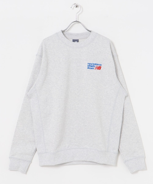 URBAN RESEARCH Sonny Label（アーバンリサーチサニーレーベル）の「NEW BALANCE　プレミアムロゴスウェットクルー（スウェット・メンズ・アッシュヘザー/ブラック/パーマフロスト・M/L/XL）」の2枚目の写真