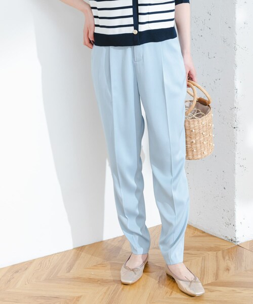 URBAN RESEARCH ROSSO（アーバンリサーチロッソ）の「F by ROSSO　サテンテーパードカラーパンツ（その他パンツ・レディース・BLUE/YELLOW・36/38）」の9枚目の写真