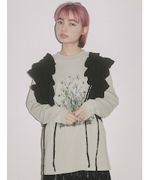 merry jenny | 草むら long Tee(Tシャツ/カットソー)