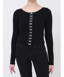 MURUA | フロントホックリブニット(ニット/セーター)