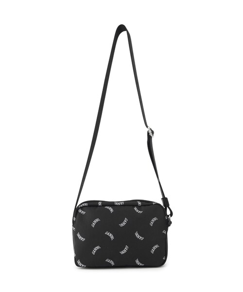 ADAM ET ROPE'(アダムエロペ)の「【GANNI for ADAM ET ROPE'】Re-Tech Logo Print Festival bag(ショルダーバッグ・レディース・ブラック・F)」の10枚目の写真