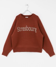 ITEMS URBANRESEARCH | スウェットライクロゴニット(ニット/セーター)