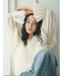 Ungrid | フェザーヤーンニットベスト(ニット/セーター)