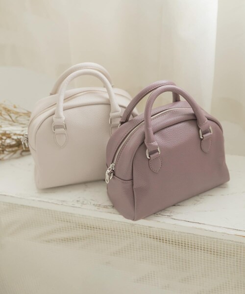 ITEMS URBANRESEARCH（アイテムズ アーバンリサーチ）の「ラウンドボストンバッグ（ボストンバッグ・レディース・BEG/NVY/PNK・-）」の21枚目の写真