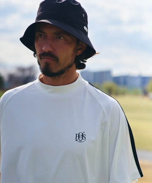 URBAN RESEARCH Sonny Label（アーバンリサーチサニーレーベル）の「OOPS　吸水速乾ラインモックネックTシャツ（Tシャツ/カットソー・メンズ・OFF/BLACK/DARK NAVY・M/L/XL）」の5枚目の写真
