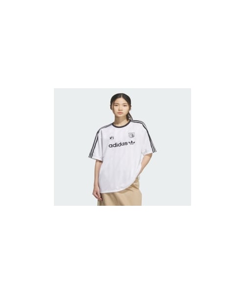 adidas（アディダス）の「SSLジャージ（トップス・レディース・ピンク/ホワイト・XS/S/M/L/XL/2XL/3XL/4XL/5XL/J/3XL/J/XS）」の2枚目の写真
