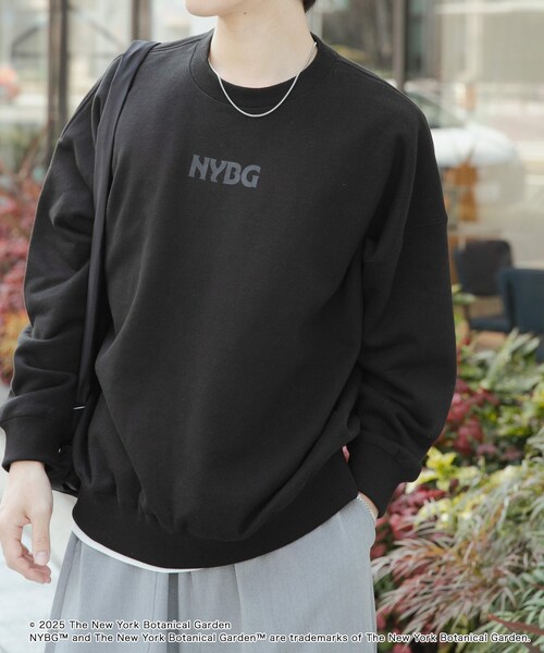 SENSE OF PLACE by URBAN RESEARCH(センスオブプレイスバイアーバンリサーチ)の「NYBG クルーネックルーズスウェットA(スウェット・メンズ・GREEN/WHITE/BLACK・M/L)」の21枚目の写真