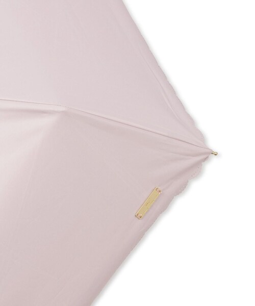 ROPE' PICNIC(ロペピクニック)の「【Wpc.】遮光ビジューボタンmini 折りたたみ日傘/UVカット・晴雨兼用(折りたたみ傘・レディース・ブラック/ホワイト/ピンク・F)」の7枚目の写真
