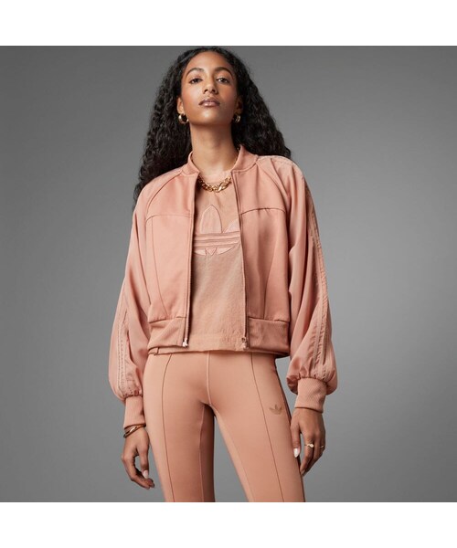 adidas(アディダス)の「Always Original スーパーガール トラックトップ(トップス・レディース・ブラウン/ブラック・XS/S/M/L/XL/2XL/3XL)」の14枚目の写真