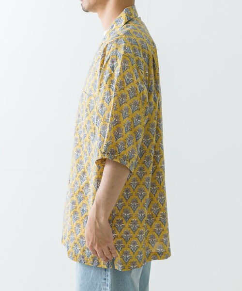 URBAN RESEARCH（アーバンリサーチ）の「COUTURE D’ADAME　Block Print Summerwear（シャツ/ブラウス・メンズ・Mustard・40/42）」の4枚目の写真
