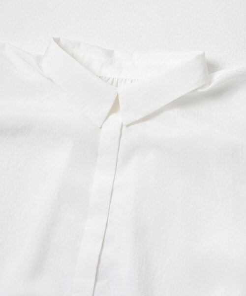 URBAN RESEARCH ROSSO（アーバンリサーチロッソ）の「ウォッシャブルブライトローンシャツブラウス（シャツ/ブラウス・レディース・OFF WHITE/BLACK/SAX・Free）」の11枚目の写真